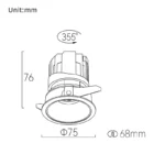 EVO 68 Down Light Fixed / Trim – Image 5