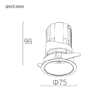 PREMIUN 68 Down Light Fixed / Trim – Image 4