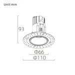 VITO 65 Down Light Fixed / Trimless - Afbeelding 2