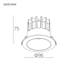 SAW 80 Down Light Fixed / Recessed - Kuva 2
