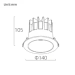 SAW 120 Down Light Fixed / Recessed - Bild 2