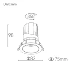 EVO 75 Down Light Fixed / Trim - Image 3