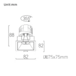 EVO 75 Down Light Fixed / Trim - Image 2