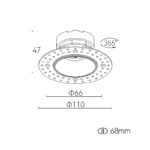 MR16 68 Down Light Fixed / Trimless - Afbeelding 2