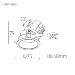 EVO 68 Down Light Adjustable / Trim - Image 3