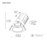 EVO 75 Down Light Adjustable / Trim - Image 2