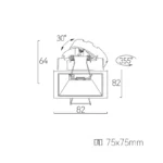 MR16 75 Down Light Adjustable / Trim - Image 2