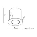 SARA 40 6W COB Fixed / Deep Anti-Galre - Image 2