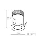 SARA 40 8W COB Fixed / Deep Anti-Galre - Imagem 2