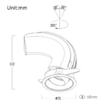 68 Spot Light Adjustable / Trim - immagine 2