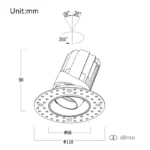 68 Spot Light Adjustable / Trimless - immagine 2