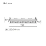 NEBULA 10 Adjustable Linear Grid Light - Kuva 2