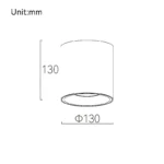 HELLAS 130R Round Surface Down Light - Imagem 2