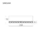 NEBULA 10 Surface Mounted Linear Grid Light - Image 2