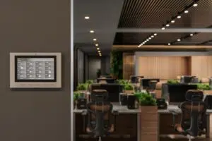 Innovative Customized LED Lighting Solutions 45 Smart lighting control panel display showing multiple lighting zones and dimming levels
