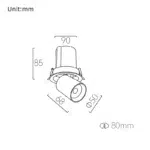 Tenso 80 Round / In & Out / Spotlight – Image 2