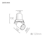 Tenso 120 Round / In & Out / Spotlight – Image 2
