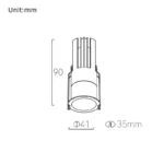 45 8W/10W Fixed / Trim Mini Downlight - Image 2