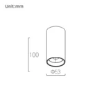 Link Narrow Beam Angle 53 Surface Mounted / 8W / Built-in / Brushed - Image 2