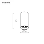Link GU10 53 Surface Mounted / Brushed - Image 2